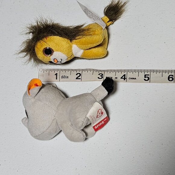 Teenie Beanie Boos 3 Inch Plush Lion Rhino Penguin Panda McDonalds Toy Lot Of 4 - Picture 5 of 6